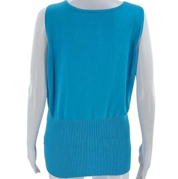 Whisper Knit by Louis Dell'Olio Vneck Sleeveless Sweater - Picture 4 of 6